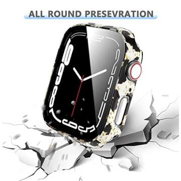 Rontion 6 Pack Hard PC Case for Apple Watch 41mm