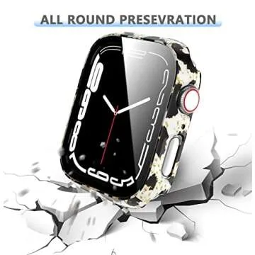 Rontion 6 Pack Hard PC Case for Apple Watch 41mm