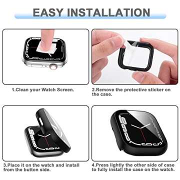 Rontion 6 Pack Hard PC Case for Apple Watch 41mm