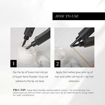 28g Keratin Glue Powder for Re-Tipping Hair Extensions