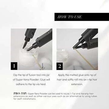 28g Keratin Glue Powder for Re-Tipping Hair Extensions
