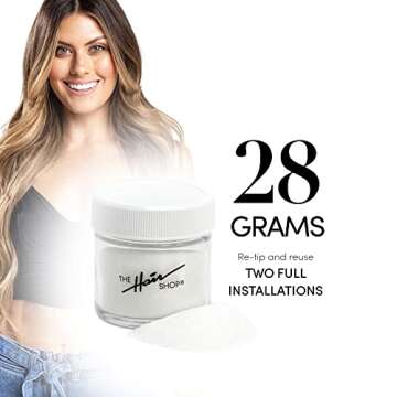 28g Keratin Glue Powder for Re-Tipping Hair Extensions