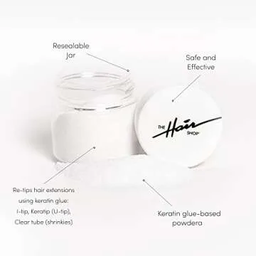 28g Keratin Glue Powder for Re-Tipping Hair Extensions