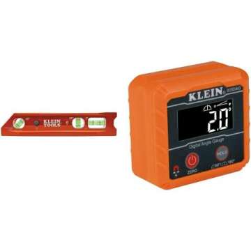 Klein Tools 935RBLT Lighted Torpedo Level & Gauge