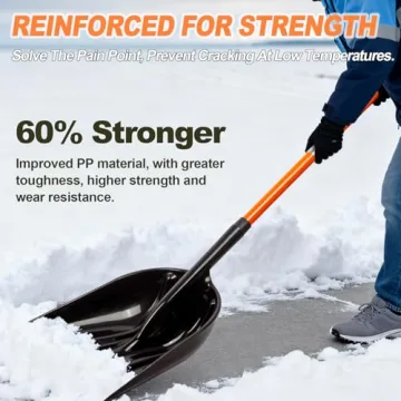 VNIMTI Heavy Duty Snow Shovel for Efficient Snow Clearing