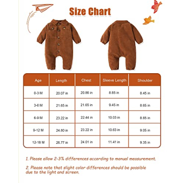 Newborn Baby Boy Corduroy Long Sleeve Jumpsuit Outfit