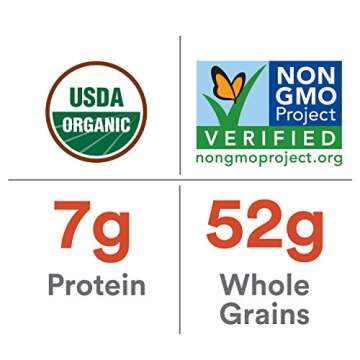 Kashi Organic Cinnamon Harvest Breakfast Cereal, Vegan, Box, 1.01 lb, 65.2 Oz, Pack of 4