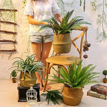 Eco-Friendly Seagrass Belly Basket for Storage and Decor