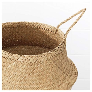 Eco-Friendly Seagrass Belly Basket for Storage and Decor