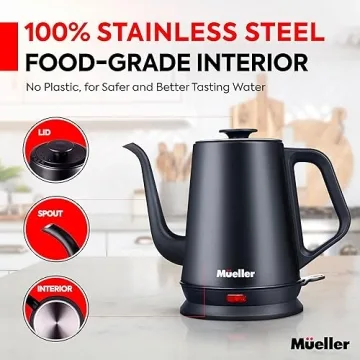 Mueller Electric Gooseneck Kettle & Pour Over Coffee Maker Set