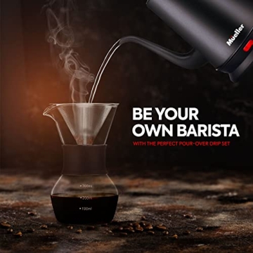 Mueller Electric Gooseneck Kettle & Pour Over Coffee Maker Set