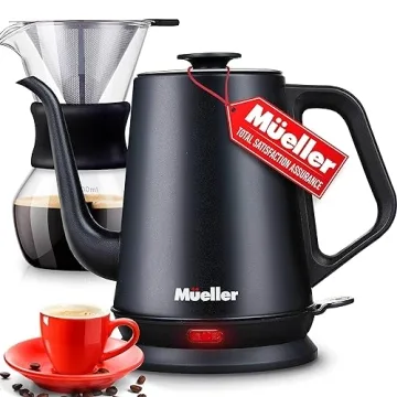 Mueller Electric Gooseneck Kettle & Pour Over Coffee Maker Set