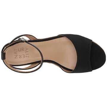 Naturalizer Womens Bryar Black Espadrilles 9 W