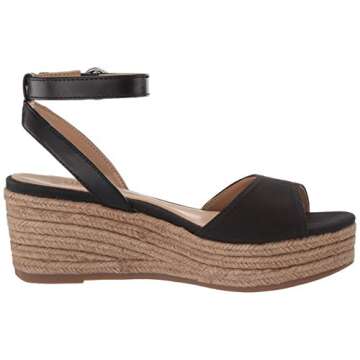 Naturalizer Womens Bryar Black Espadrilles 9 W