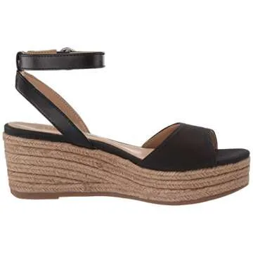 Naturalizer Womens Bryar Black Espadrilles 9 W