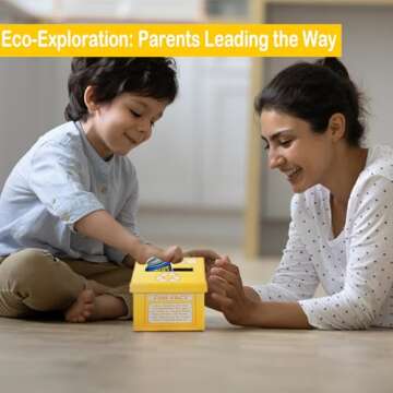 Fun Express Creative Recycling Box for Kids - 54-Piece Creative Recycling Activity Boxes, Engage Kid...