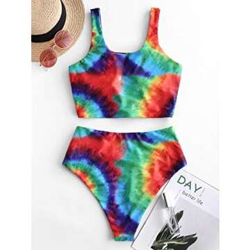 ZAFUL Knot Scoop Neck Bikini Set for Chic Summer Style