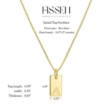 Dainty Initial Necklace in 14K Gold Plated Design