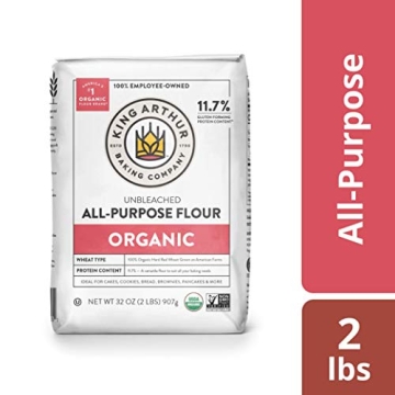 Premium King Arthur Organic Unbleached All Purpose Flour 2lbs