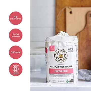 Premium King Arthur Organic Unbleached All Purpose Flour 2lbs