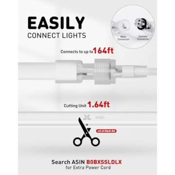 Shine Decor LED Rope Lights - Connectable & Cuttable Neon Strip