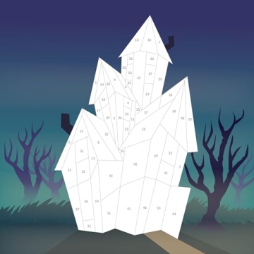 Halloween Paint by Sticker Kids Book Glow Stickers Fun