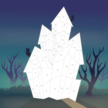 Halloween Paint by Sticker Kids Book Glow Stickers Fun