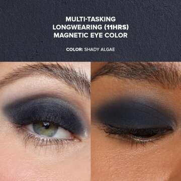 Nudestix Magnetic Matte Eye Color Pencil, Eyeshadow + Eyeliner + Eyelid Primer, Cream Makeup Stick, ...