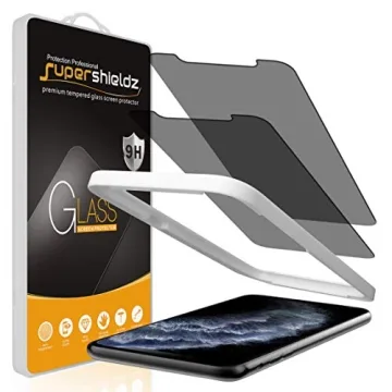Supershieldz Privacy Glass Screen Protector for iPhone 11 Pro Max & Xs Max - 2 Pack Anti Spy, Easy I...