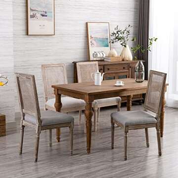 Elegant Chairus Farmhouse Dining Chairs Set of 2