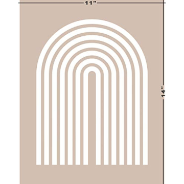 Modern Abstract Geometric Sun Rainbow Wall Art Prints