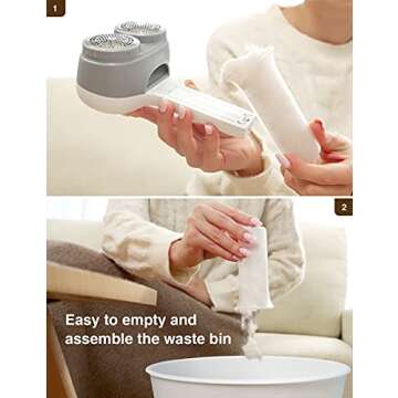 VASSON Fabric Shaver – Rechargeable Lint Remover for All Fabrics
