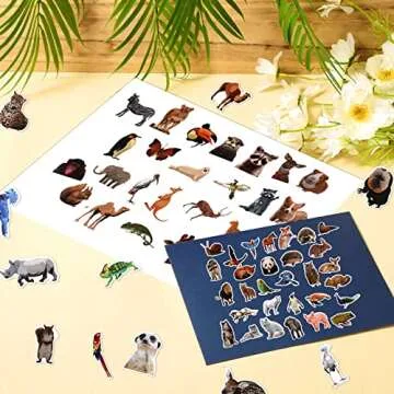 200 Jungle Animal Stickers for Kids | Waterproof & Fun