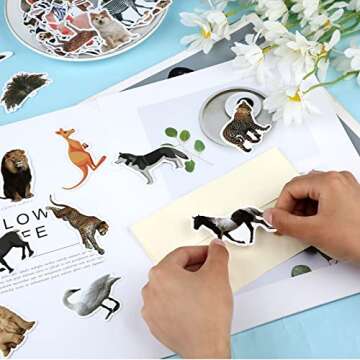 200 Jungle Animal Stickers for Kids | Waterproof & Fun