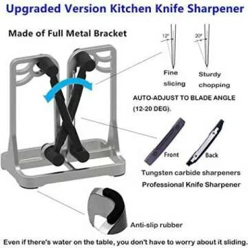 Self-Adjusting Knife Sharpener Tool for Kitchen