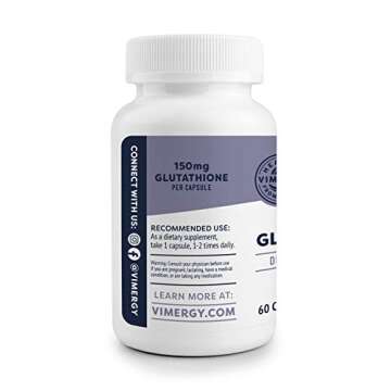 Vimergy Glutathione – Supports Liver Detox* – Superfood for Cellular Health & Antioxidant Suppor...