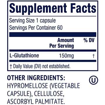 Vimergy Glutathione – Supports Liver Detox* – Superfood for Cellular Health & Antioxidant Support* – Kosher, Vegan & Gluten-Free – 60 Capsules