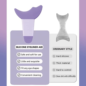 Deacocal Eyeliner Stencils 4Pcs Reusable Makeup Aid Tool