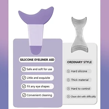 Deacocal Eyeliner Stencils 4Pcs Reusable Makeup Aid Tool