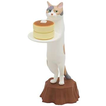 Kitan Club Cat Cafe Plastic Toy- Blind Box Includes 1 of 5 Collectable Figurines - Fun, Versatile Decoration - Authentic Japanese Design - Made from Durable Plastic