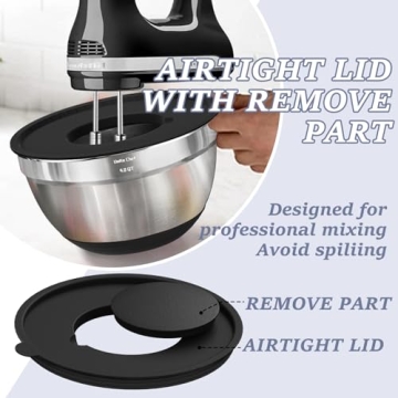 Umite Chef Mixing Bowls Set - 8PCS with Lids & Graters