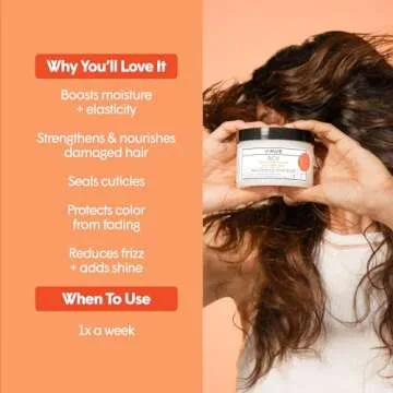 dpHUE Apple Cider Vinegar Hair Masque, 9 oz - Deep Conditioning Treatment for Dry, Damaged, Color-Treated Hair - Made with Avocado, Rosehip & Coconut Oils