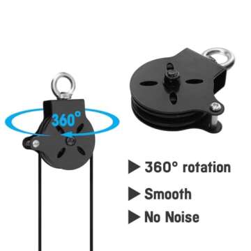 Yes4All LAT Cable Pulley System for Home Gym Equipment