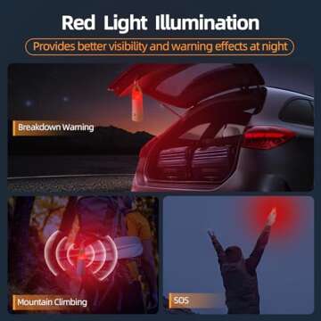 Dawnrise LED Camping Lantern, Up to 350 Hours Rechargeable Camping Light, 4 Modes Outdoor Flashlight Lantern with Red Light, Water Resistant Portable Tent Light for Emergency,Hiking,Hurricane (Green)