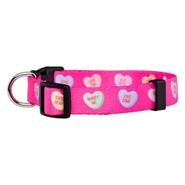Native Pup Valentine’s Dog Collar- Valentines Day Pet Collars- Valentine Girly Hearts- Pink Red He...