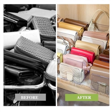 2 Pcs Purse Organizer, Acrylic Clear Storage Solutions