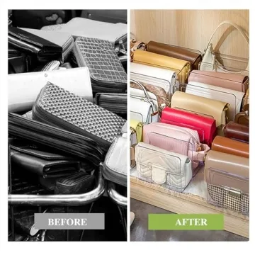 2 Pcs Purse Organizer, Acrylic Clear Storage Solutions