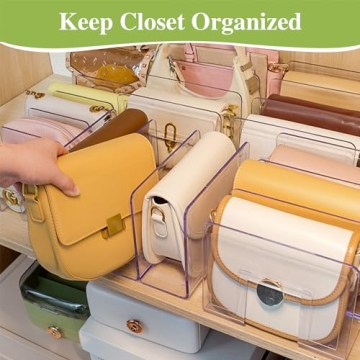 2 Pcs Purse Organizer, Acrylic Clear Storage Solutions