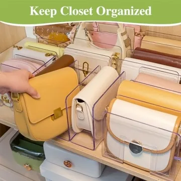 2 Pcs Purse Organizer, Acrylic Clear Storage Solutions