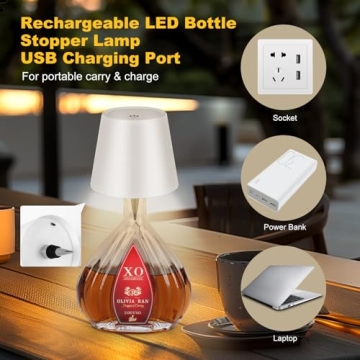 SOUDFK Wireless Bottle Lamp for Home and Events